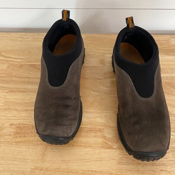 Merrell Suede Slip On Winter Mocs in Gunsmoke Brown Trail Shoes, Size 8.5 - Picture 6 of 11
